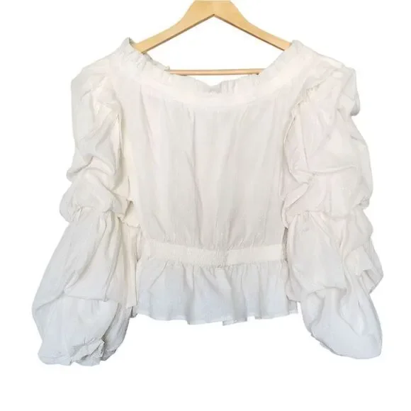 ✨Guess Celestine Off The Shoulder Sz Small Top✨ - Picture 3 of 9